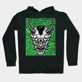 Samurai demon mask Hoodie